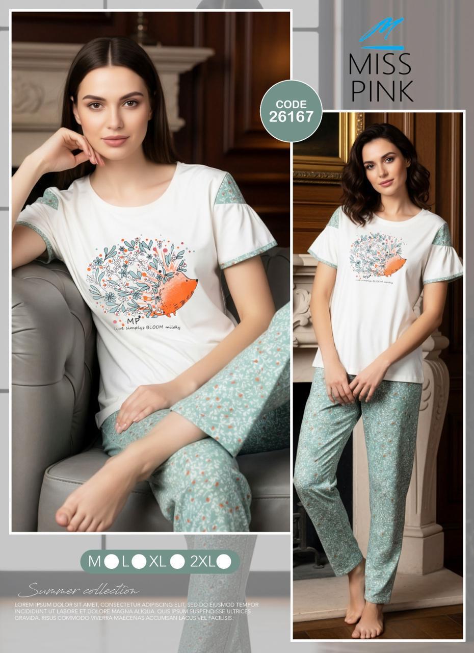Miss Pink - Bloom Mildly Hedgehog Pajama Set | طقم بيجاما القنفذ