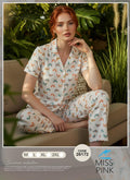 Miss Pink - Butterfly Garden Pajama Set | طقم بيجاما فراشات
